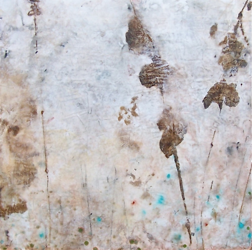 gaia II- sold mixed media / panel 30 x 30 x 2