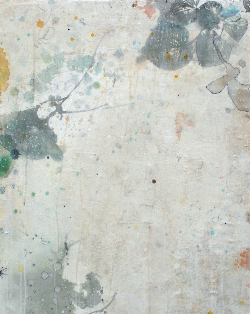 sun drinkers III mixed media on panel 32 x 24 x 2