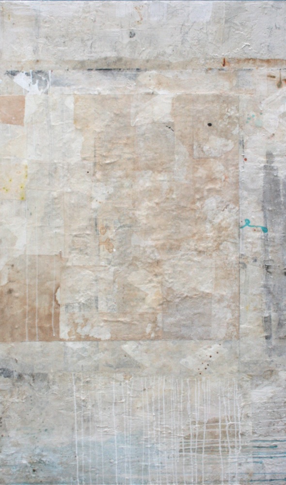 boro mixed media on panel 60 x 30 x 2 sold