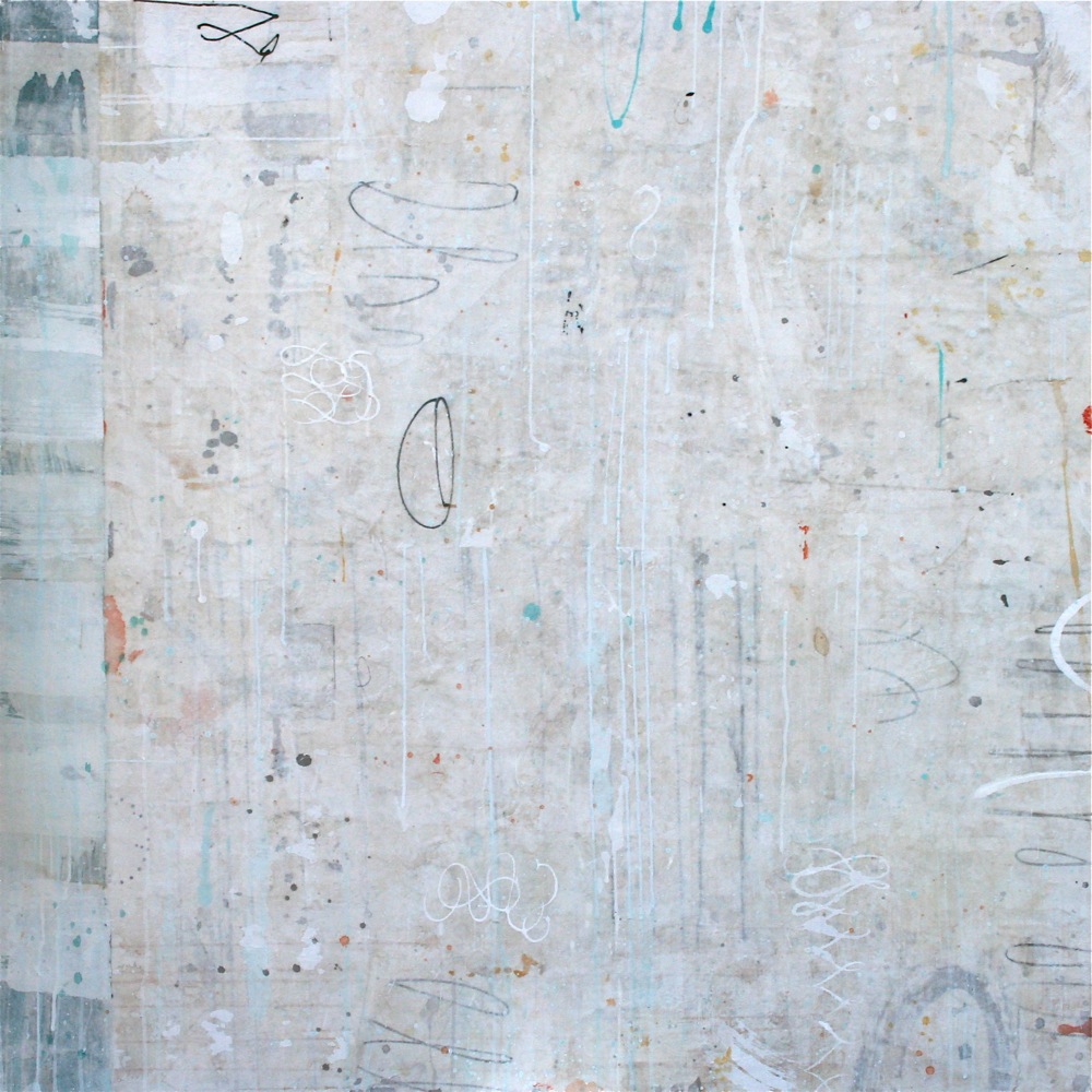 seed mixed media / paper / panel 46 x 46 x 2