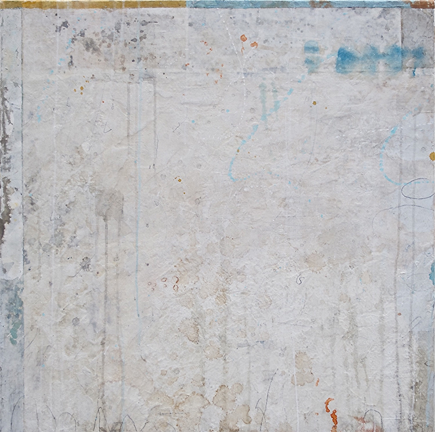 sgraffito II mixed media on panel 40 x 40 x 2 sold