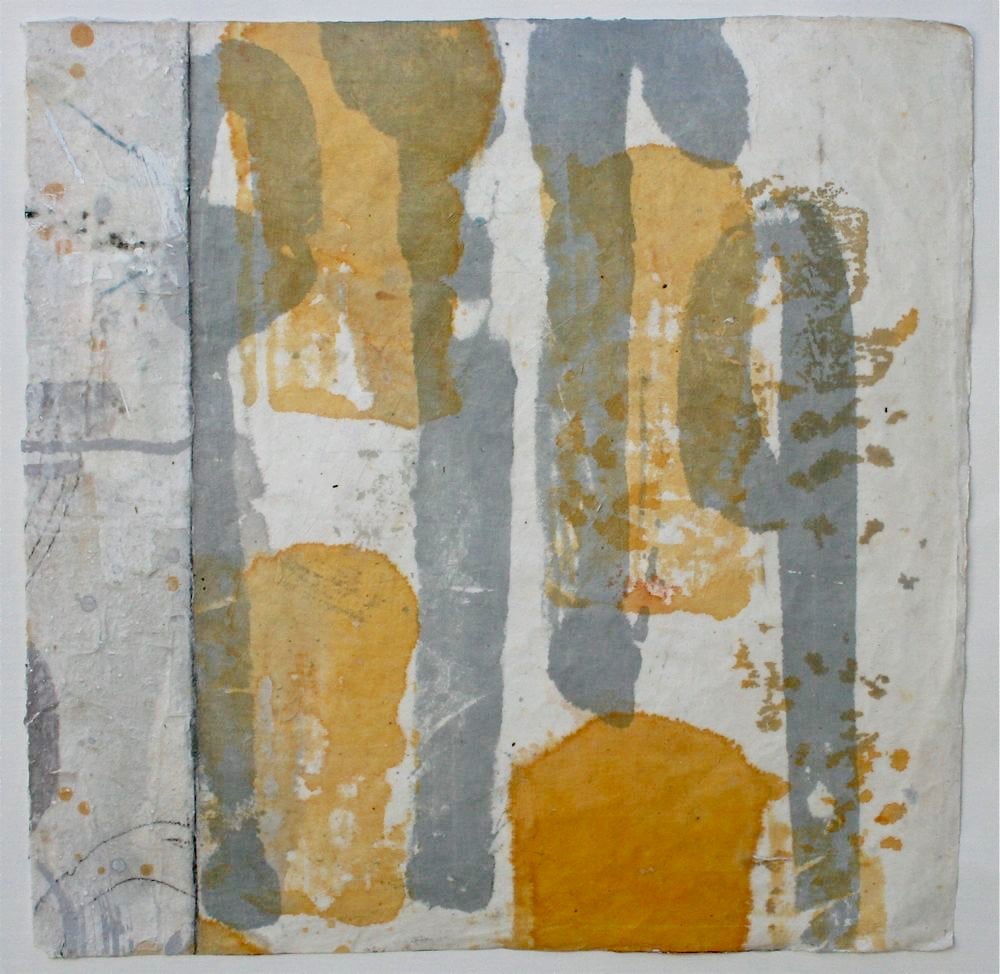 links mixed media / paper 18 x 18