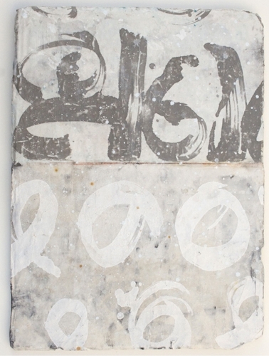 pattern II- sold mixed media / paper / wood 23 x 16 x 1