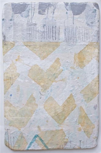 fluttering soul mixed media / paper / wood 36 x 24 sold