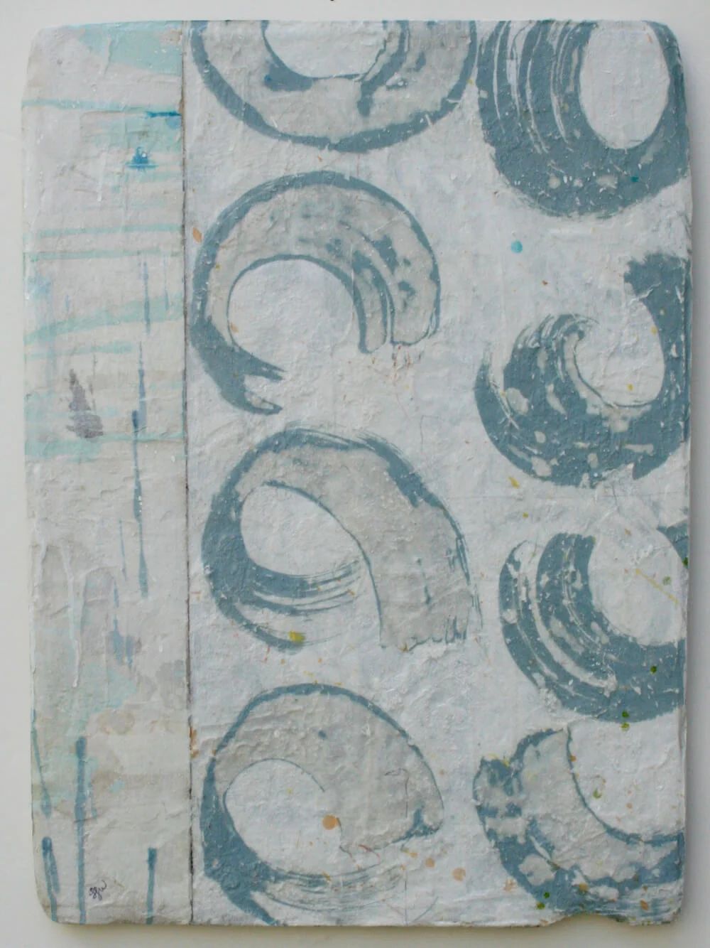 nine clouds mixed media / paper / wood 24 x 17 x 1