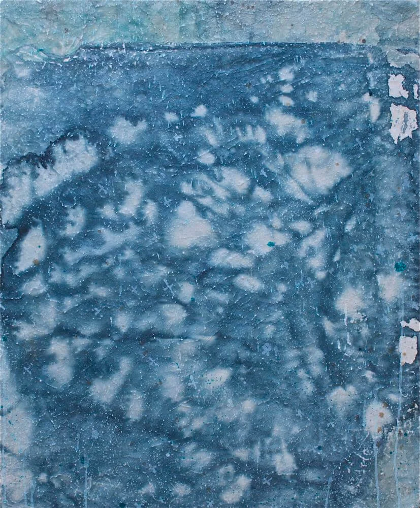 precious water mixed media / paper / wood 48 x 36 x 1