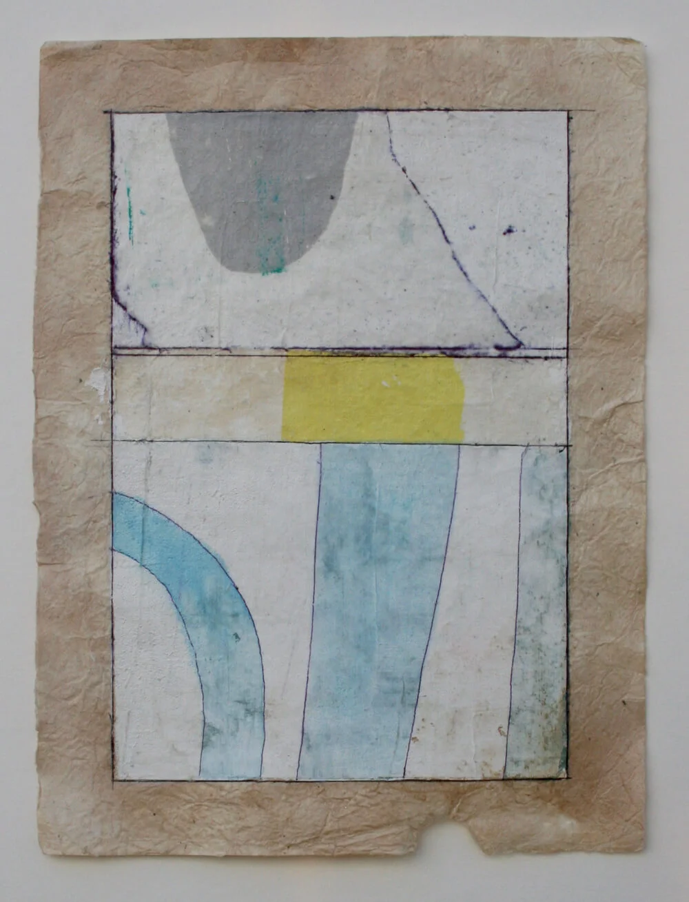 keys series 'sail' mixed media on paper 12 x 9 sold . .