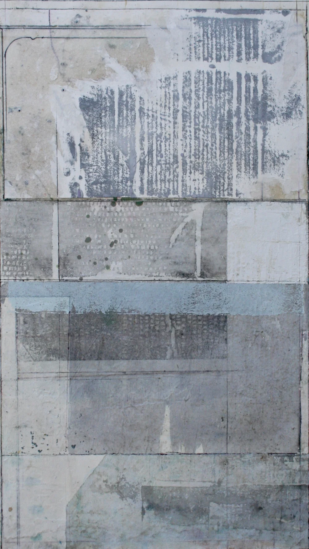 Fortitude mixed media on paper 40 x 26 sold . .
