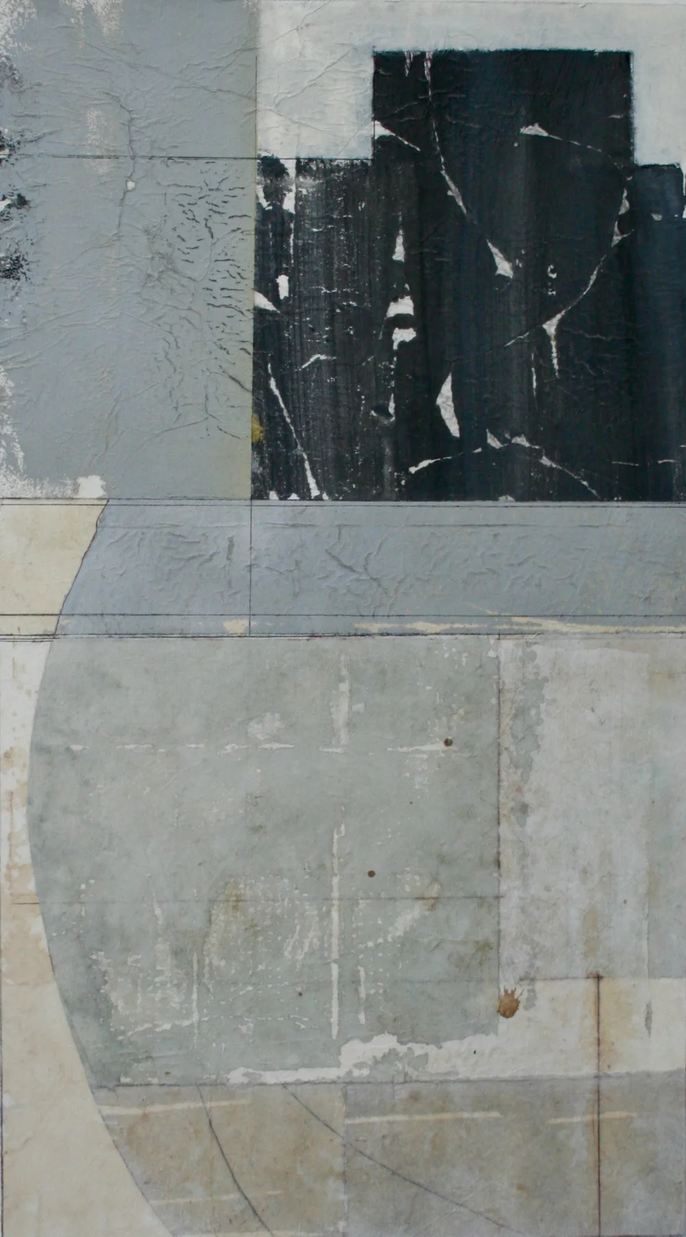 key stone mixed media on paper 40 x 26 . .
