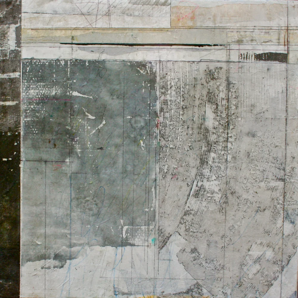 penumbra mixed media on panel 38 x 38 . .