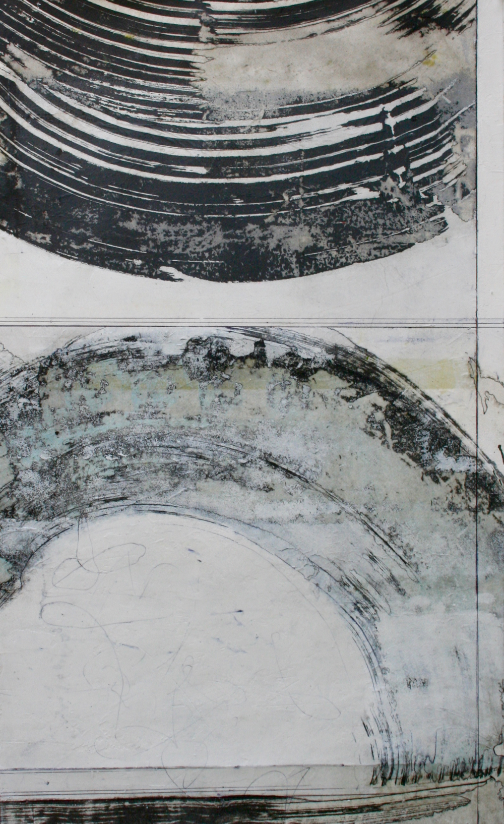 surf mixed media on paper 36 x 22 . . . .