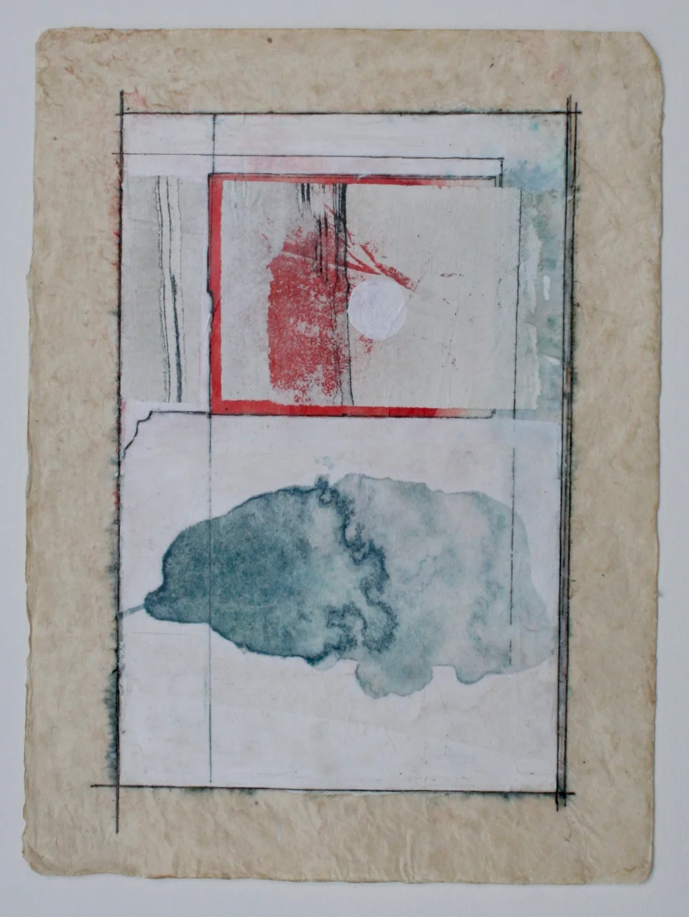 mystery mixed media on paper 12 x 9 sold . .