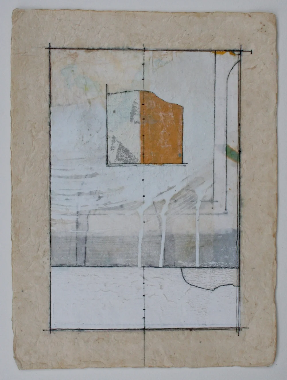 alignment mixed media on paper 12 x 9 . .