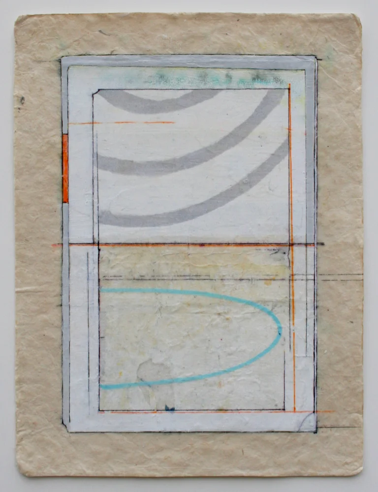 boomerang mixed media on paper 12 x 9 . .