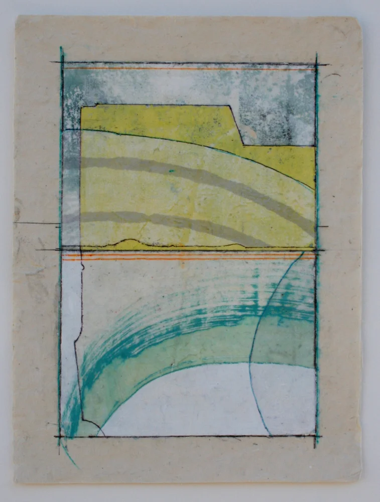 mesa mixed media on paper 12 x 9 . .