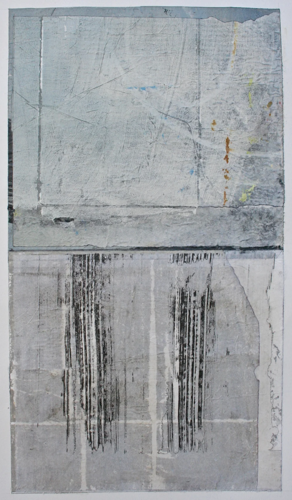 ode to papa mixed media on paper 40 x 26 . .
