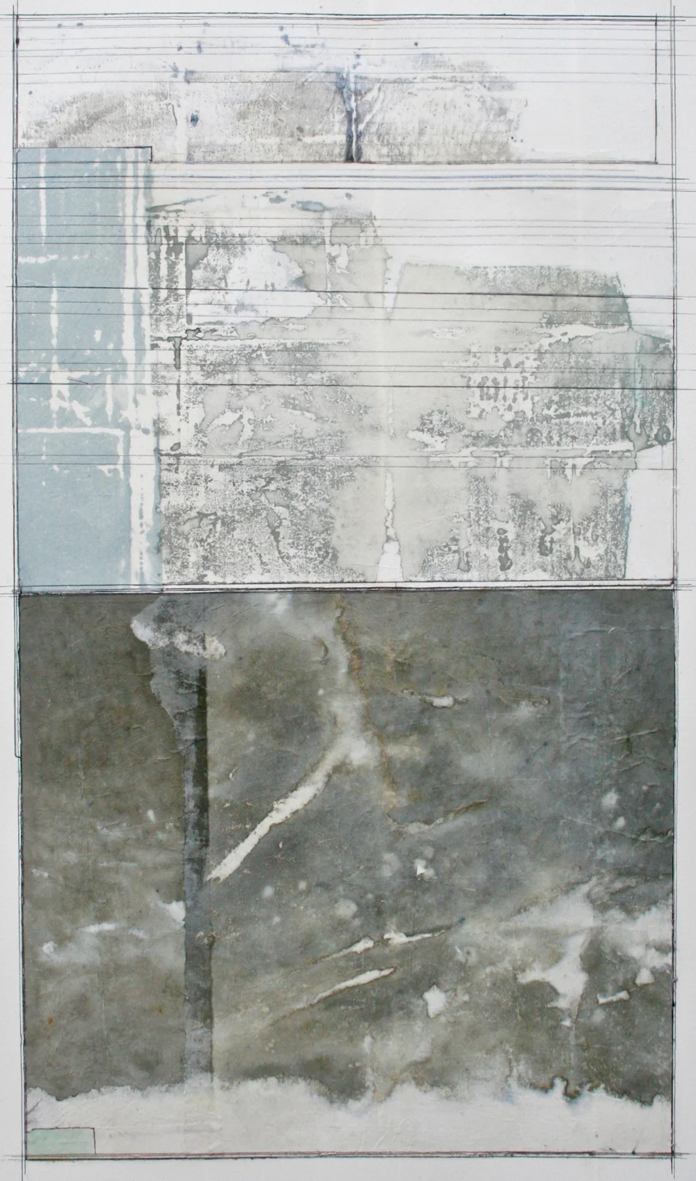 aerial view mixed media on paper 40 x 26 . .
