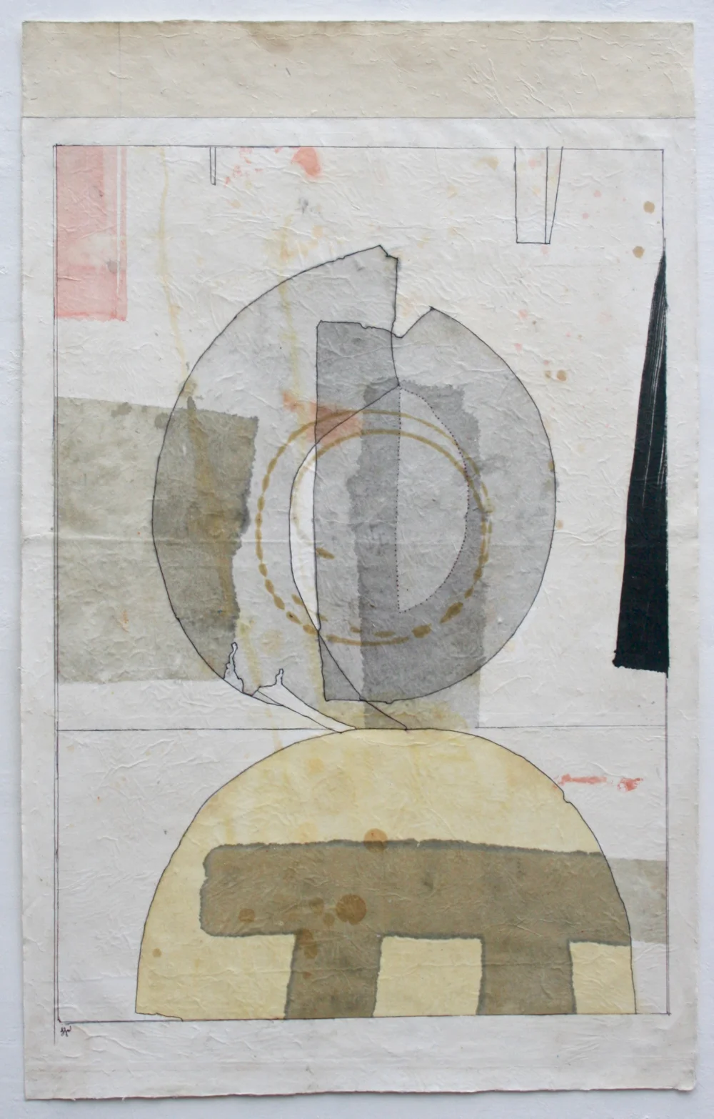 dreamtime VI 39 x 24 mixed media on Tibetan paper sold . . .