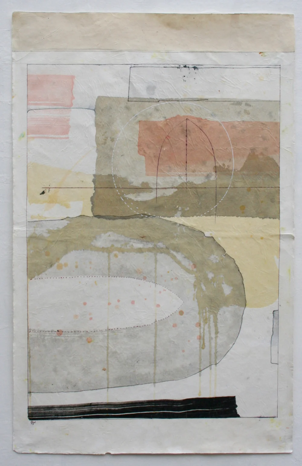 dreamtime VII 39 x 24 mixed media on Tibetan paper . . .