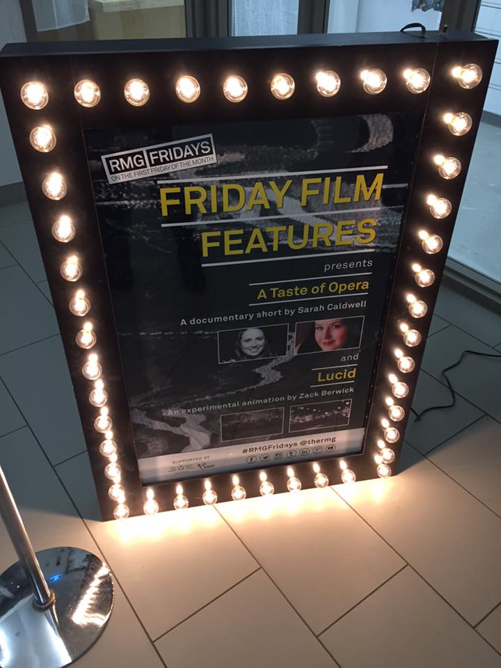 My names up in lights at the RMG Friday event