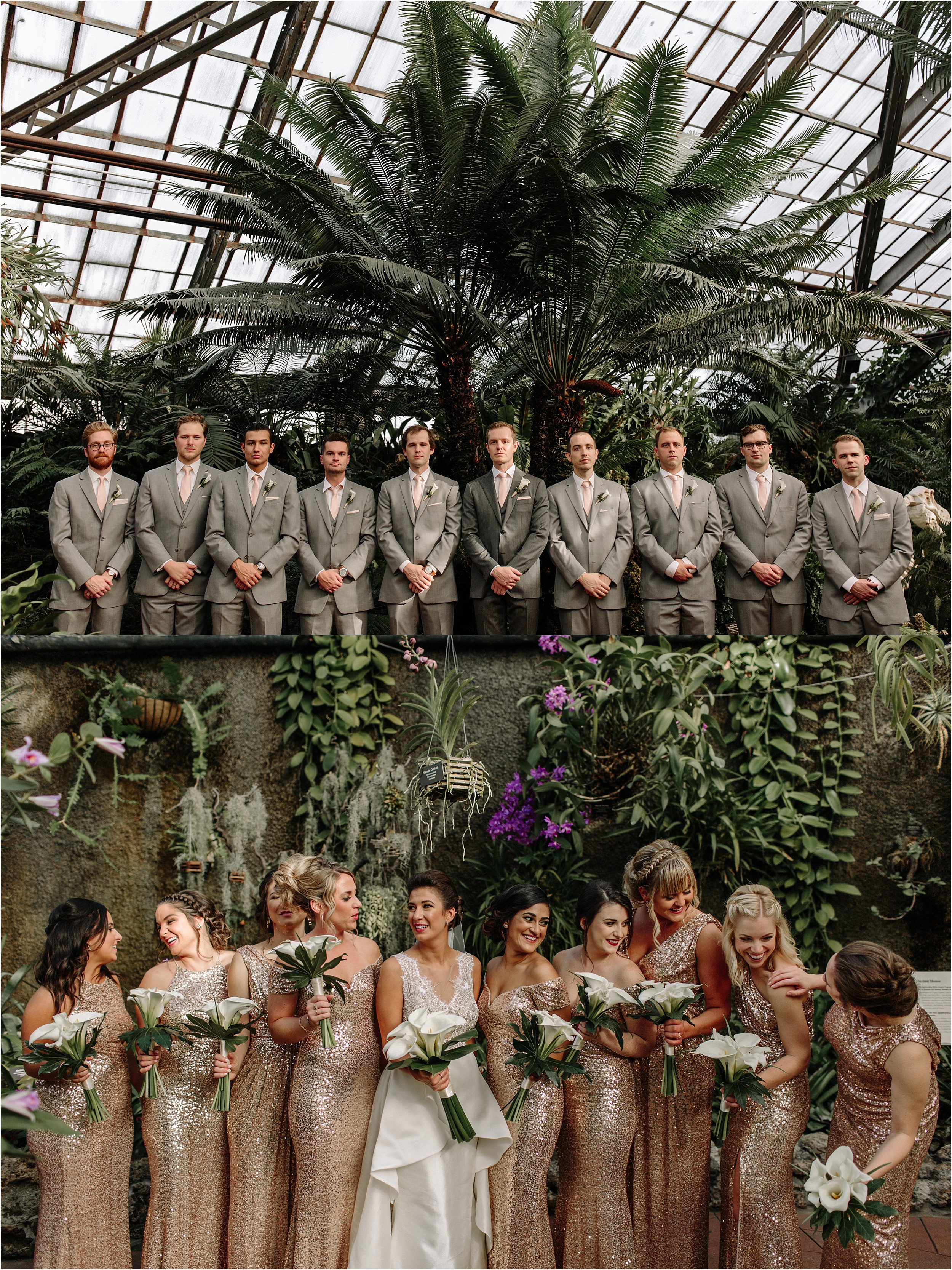 Lincoln Park Conservatory Chicago Wedding