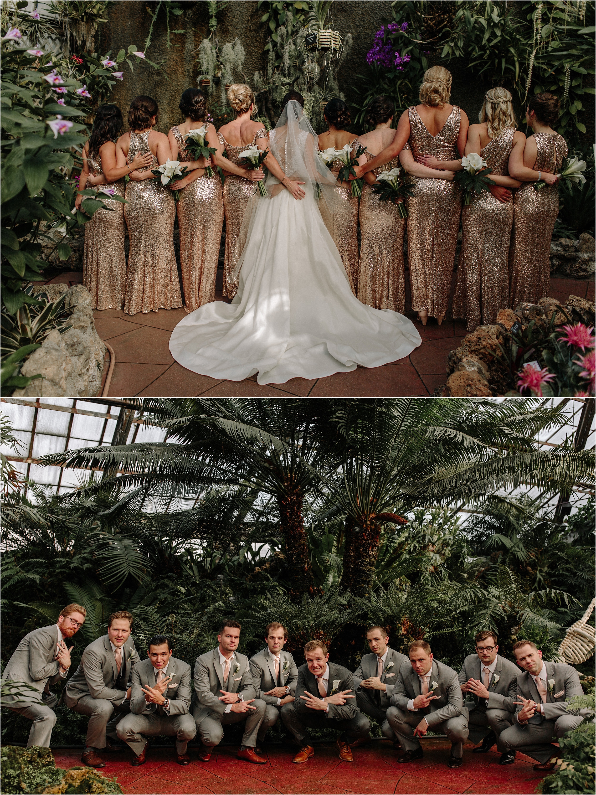 Lincoln Park Conservatory Chicago Wedding