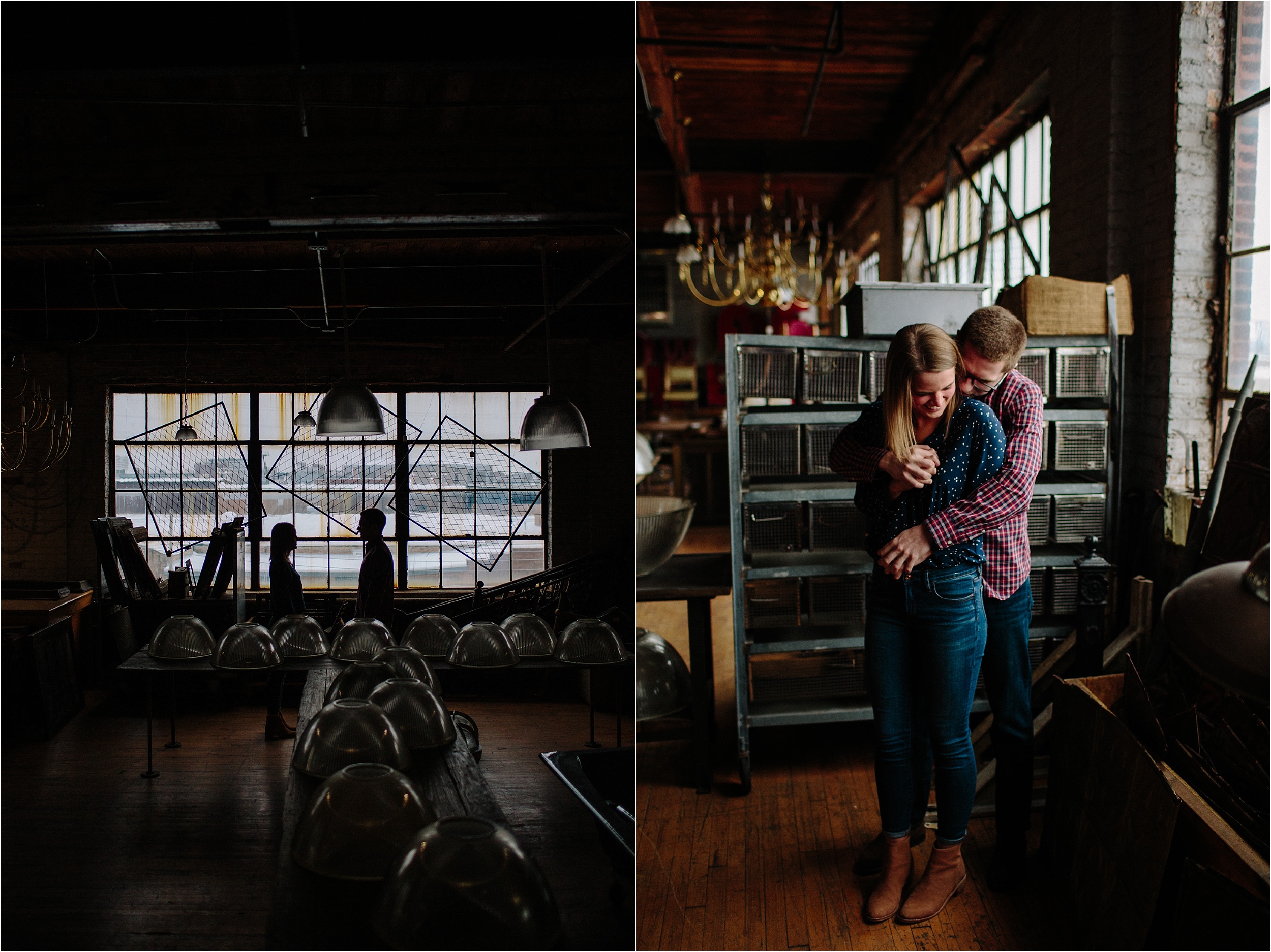 Salvage One Engagement Session, Chicago Wedding Photographer