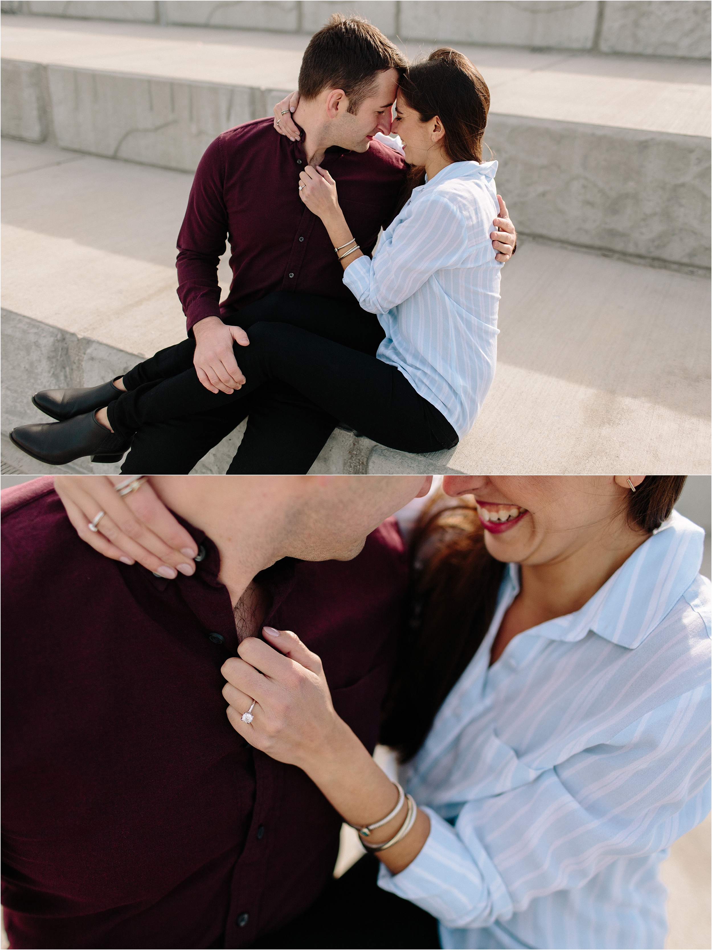 downtown Chicago engagement session