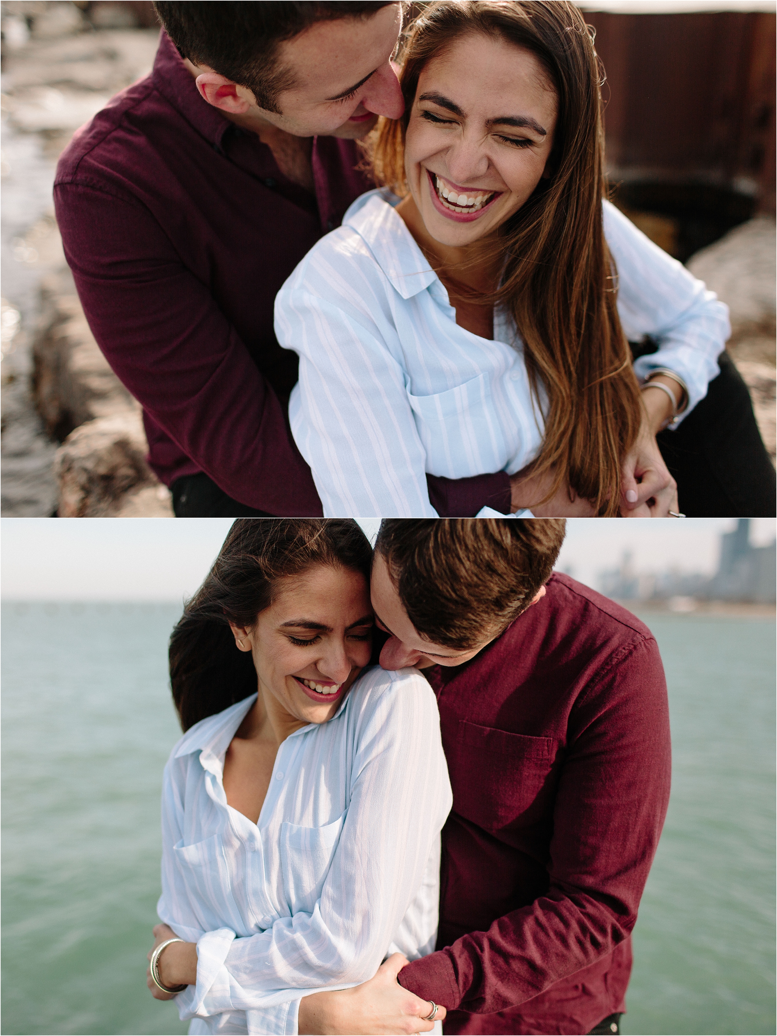 downtown Chicago engagement session