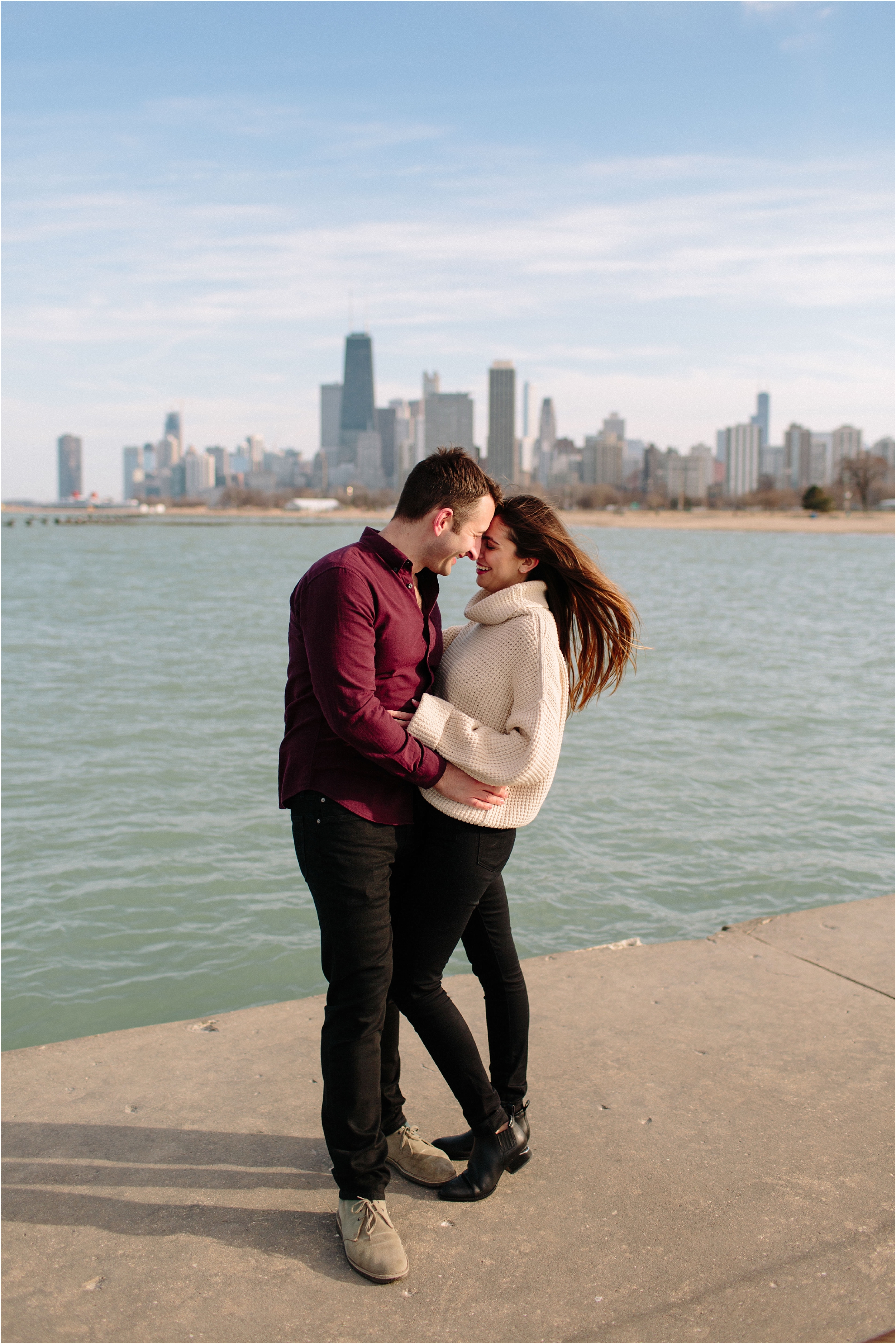 downtown Chicago engagement session