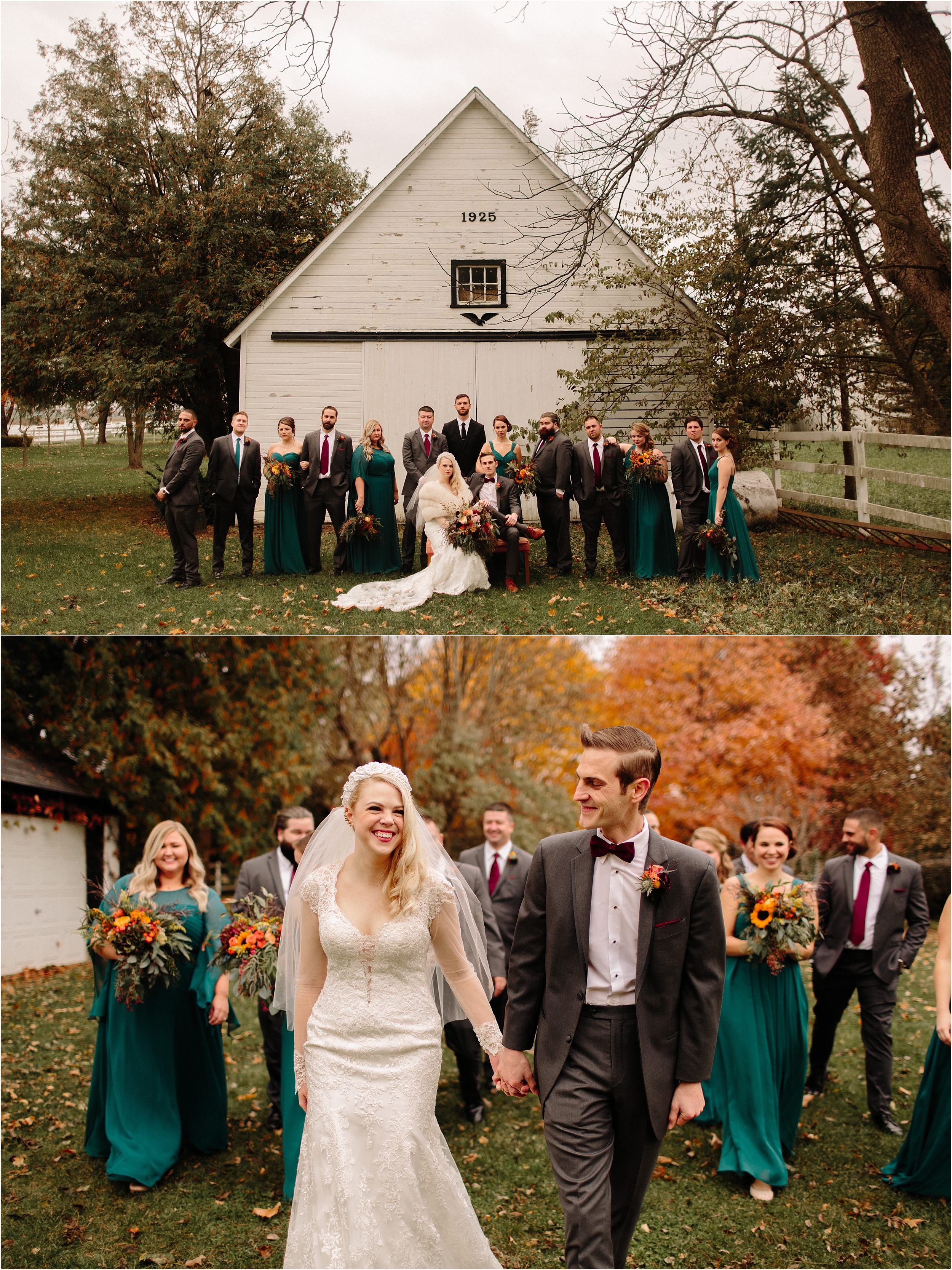 Northfork Farm Oswego, IL Fall Wedding