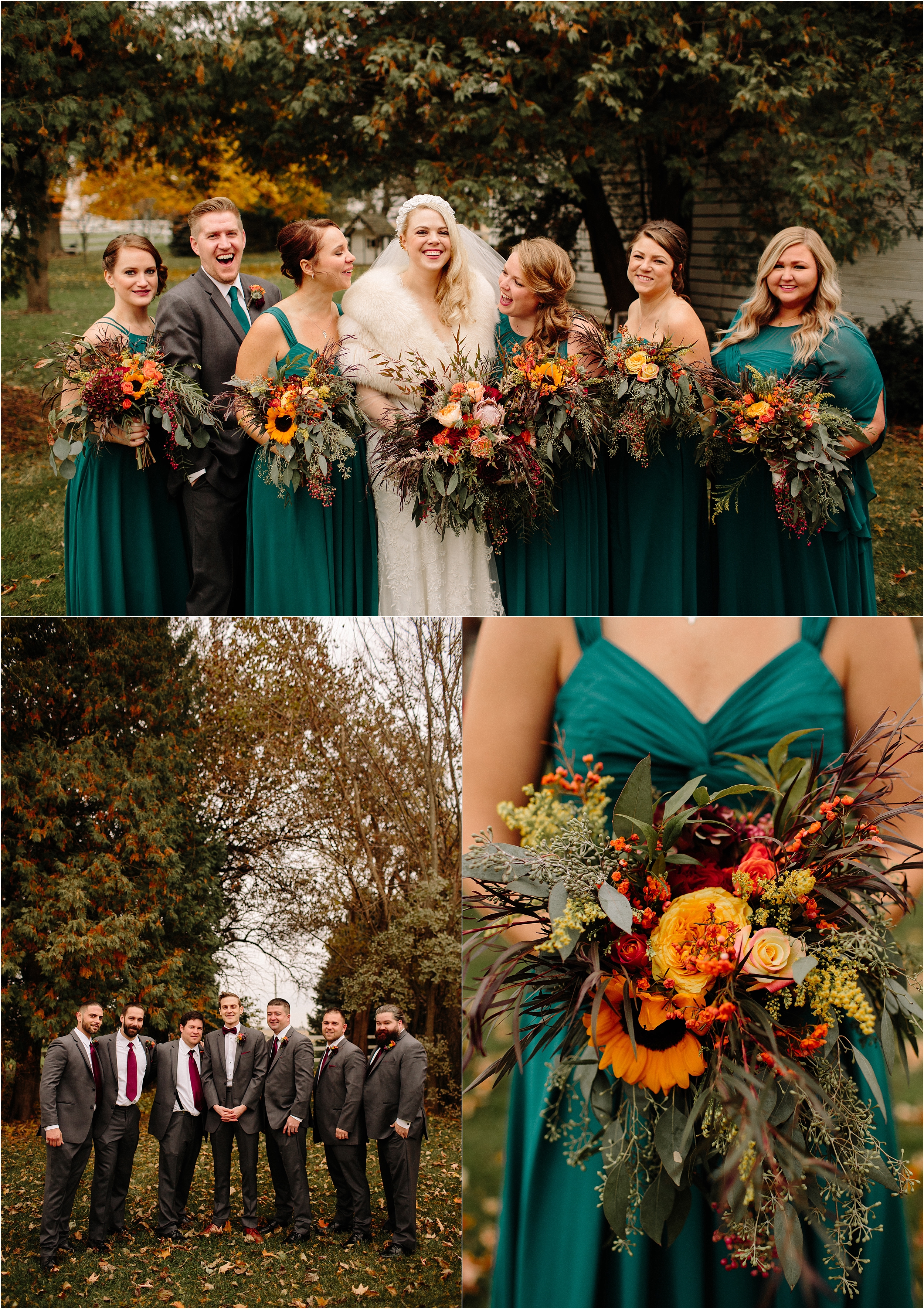 Northfork Farm Oswego, IL Fall Wedding