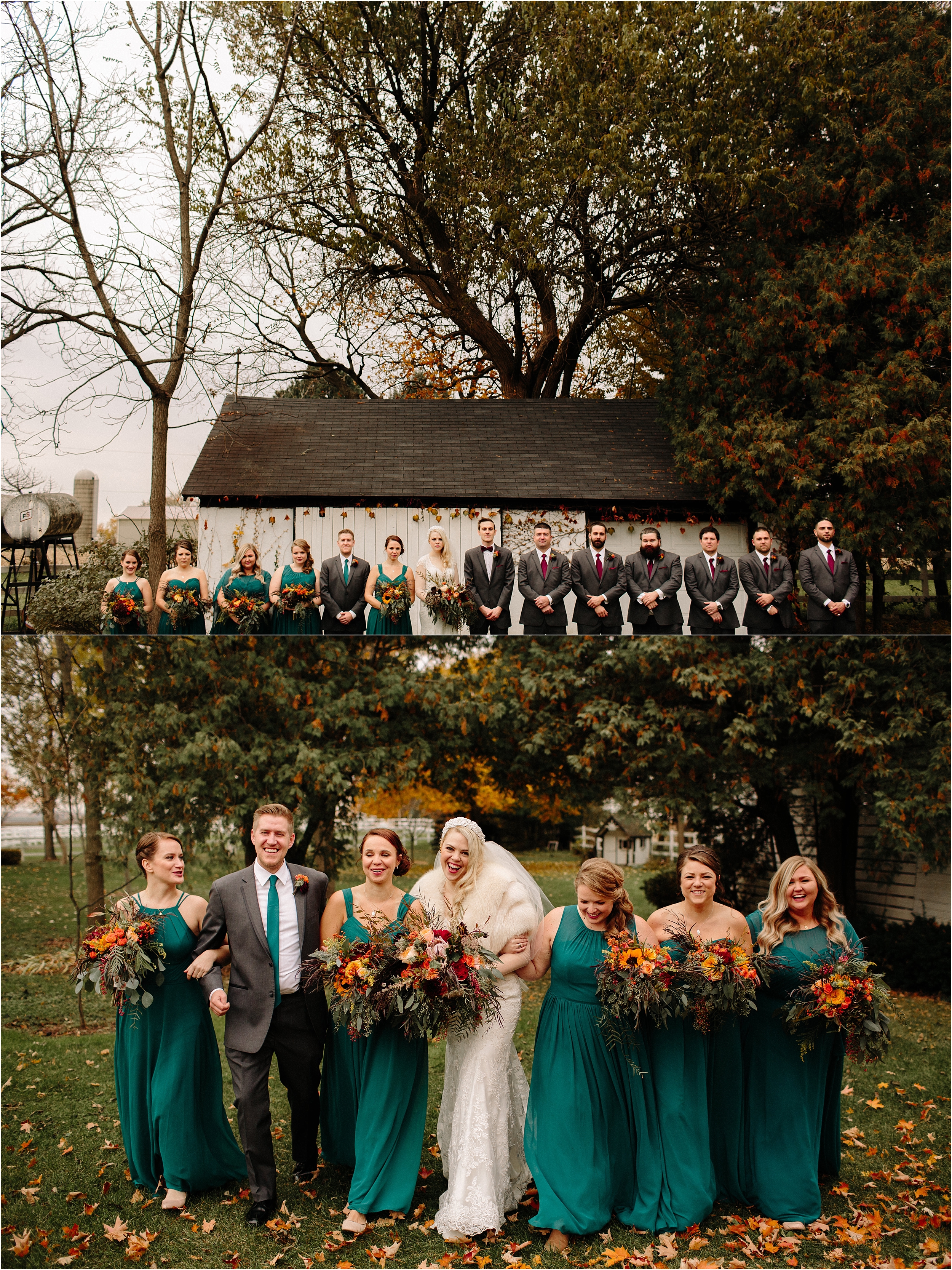 Northfork Farm Oswego, IL Fall Wedding