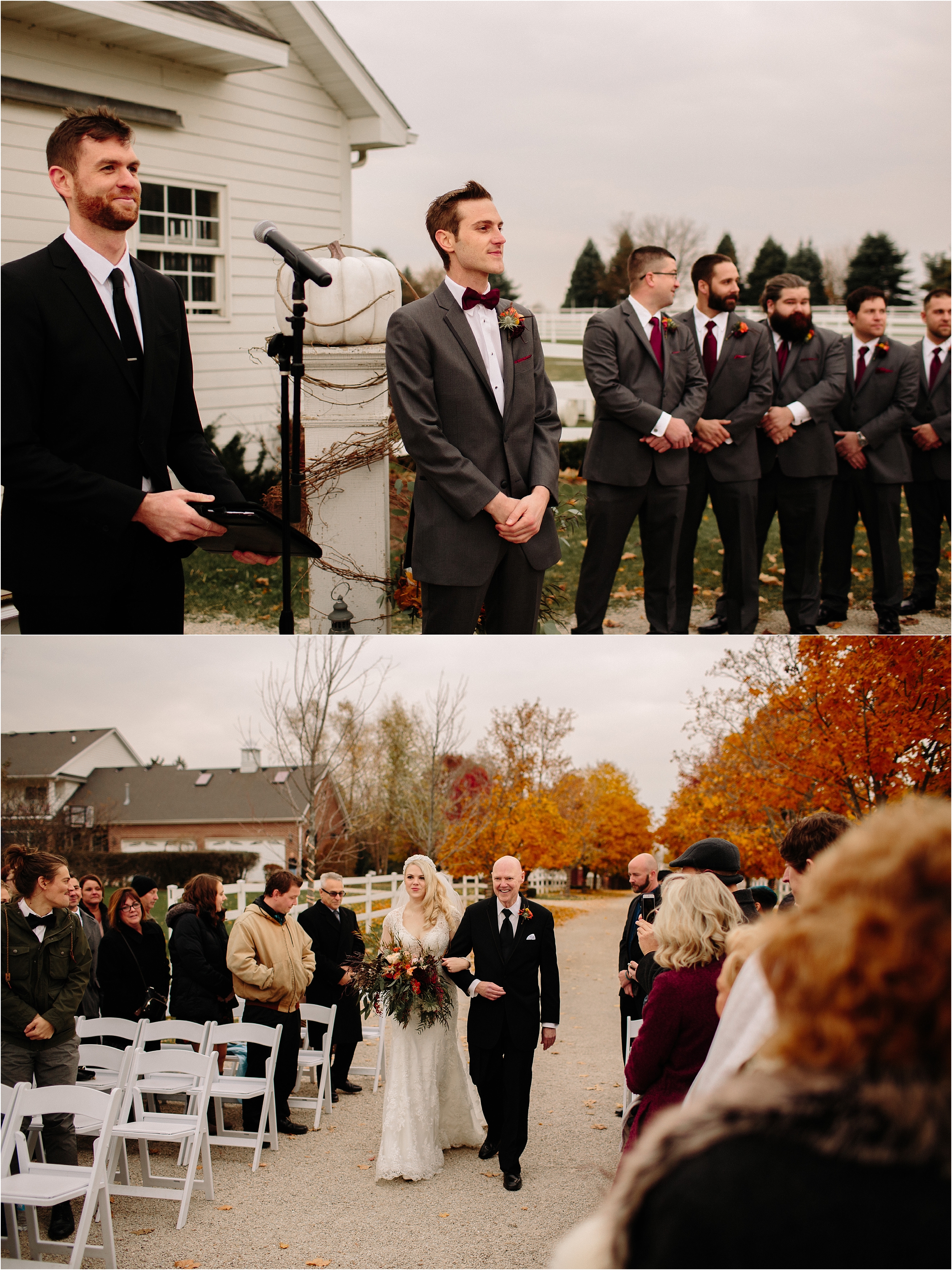 Northfork Farm Oswego, IL Fall Wedding