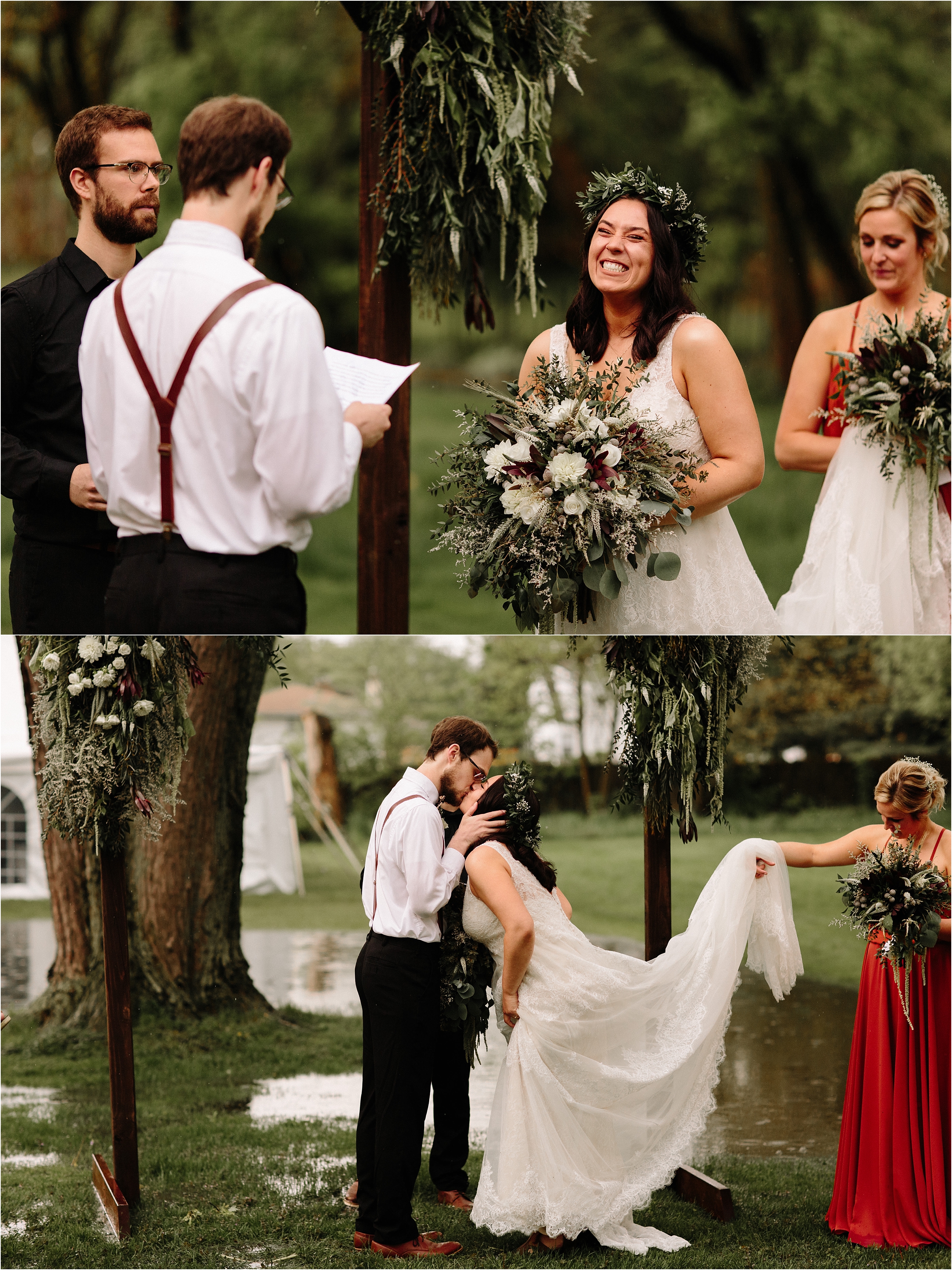 Chicago Illinois backyard wedding