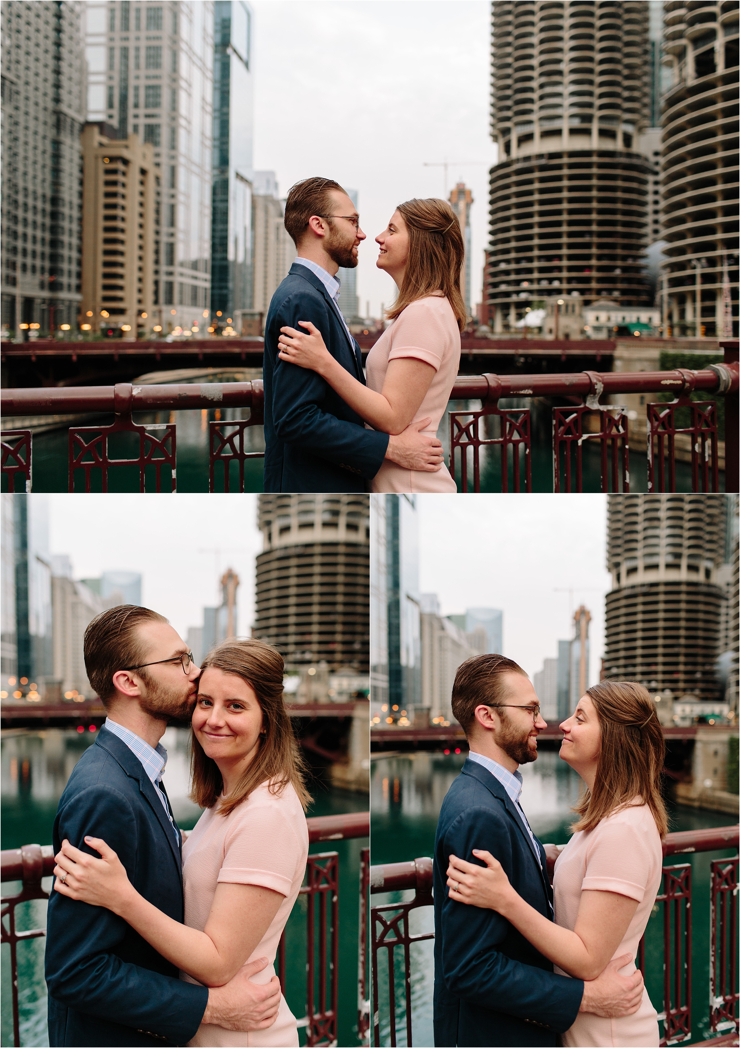 Chicago downtown engagement session