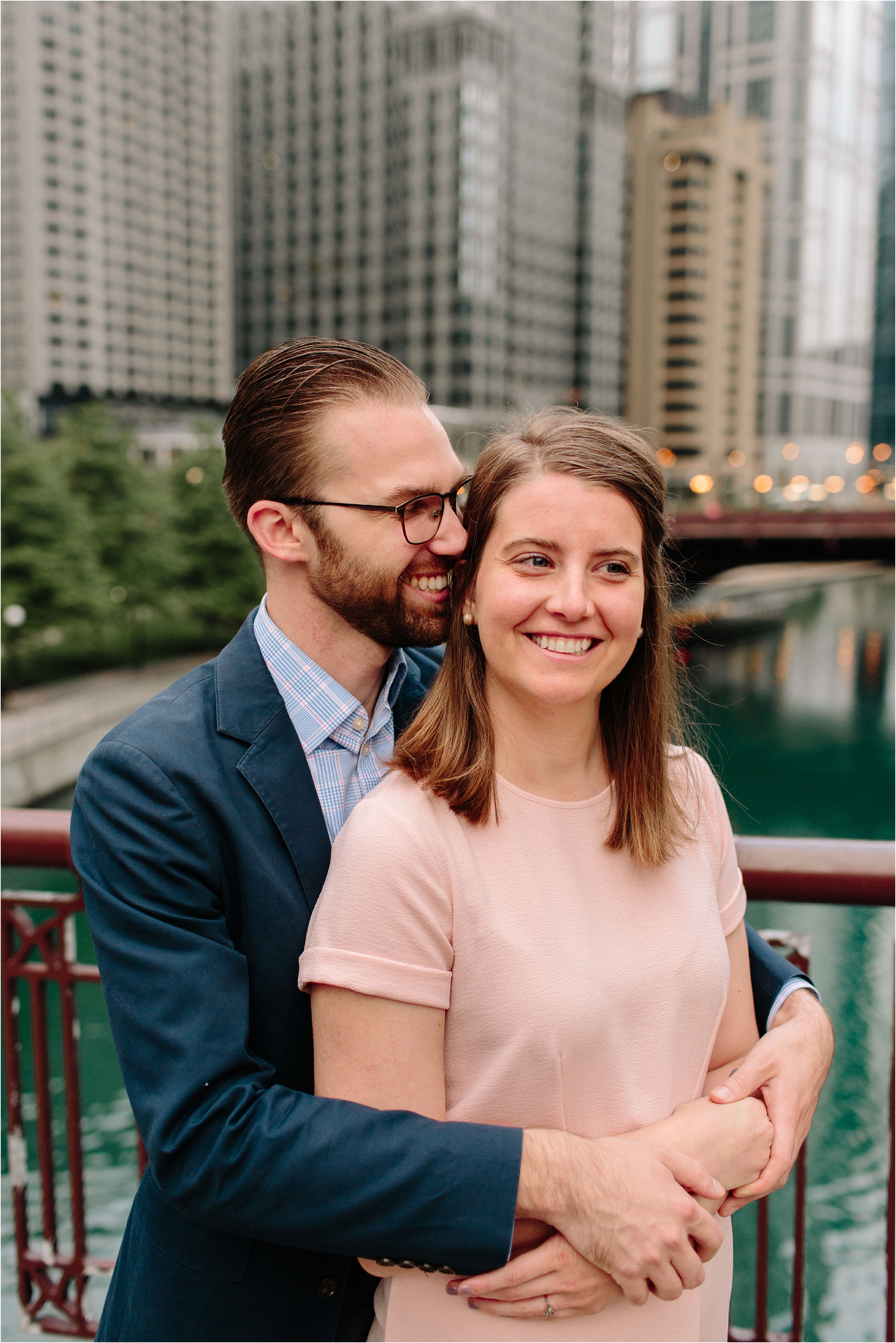Chicago downtown engagement session
