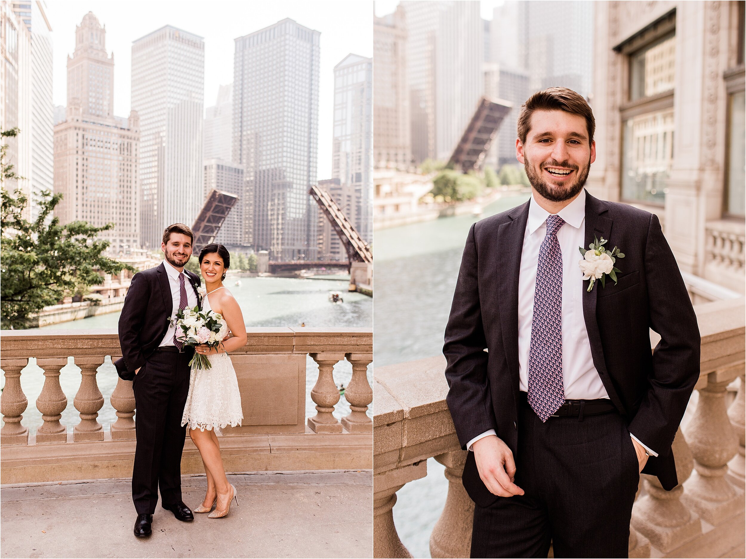 Chicago, IL Wrigley Building Wedding Photos