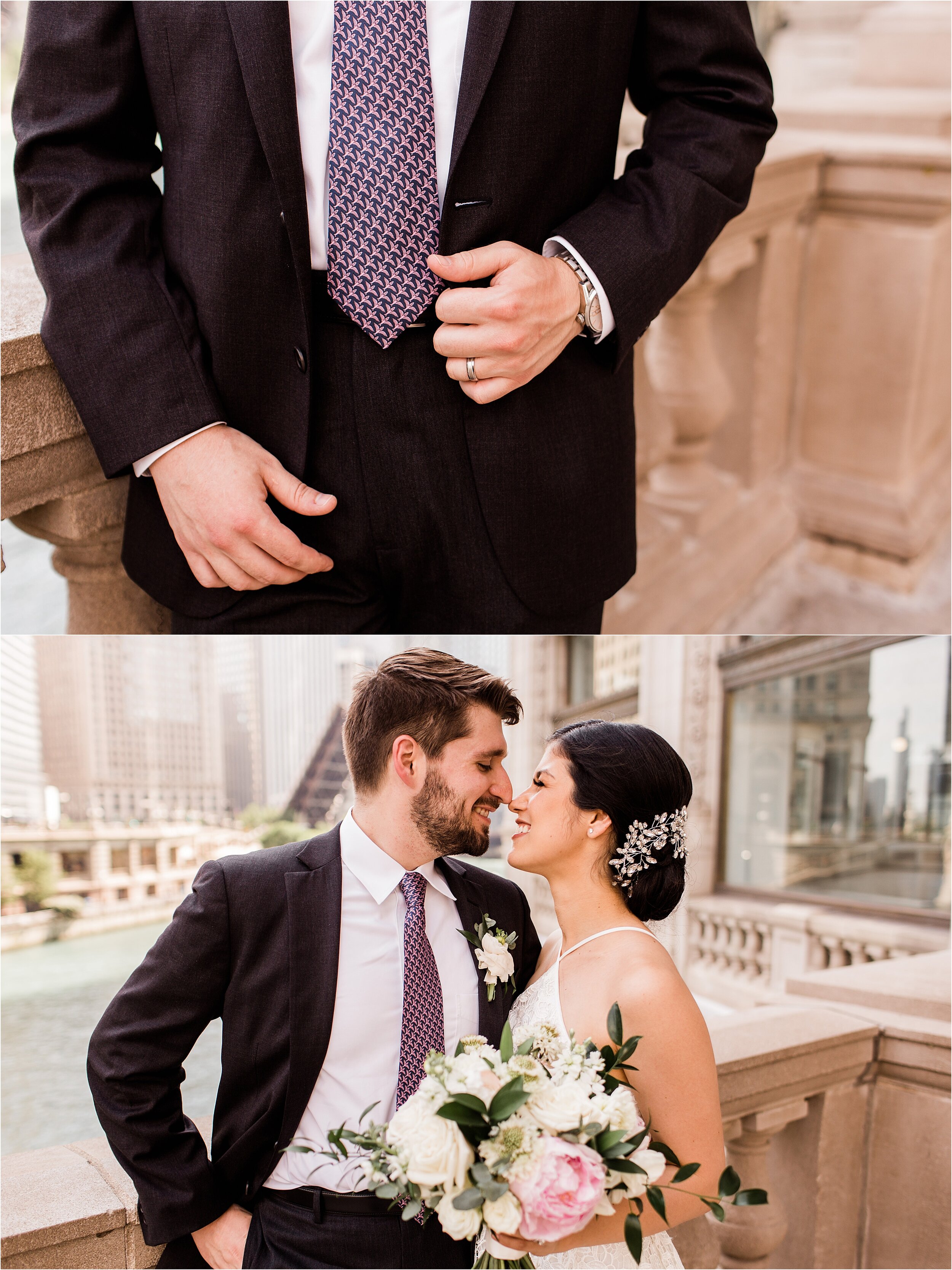 Chicago, IL Wrigley Building Wedding Photos