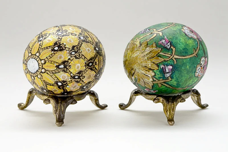 Imperial Coronation Egg and Pansy Egg