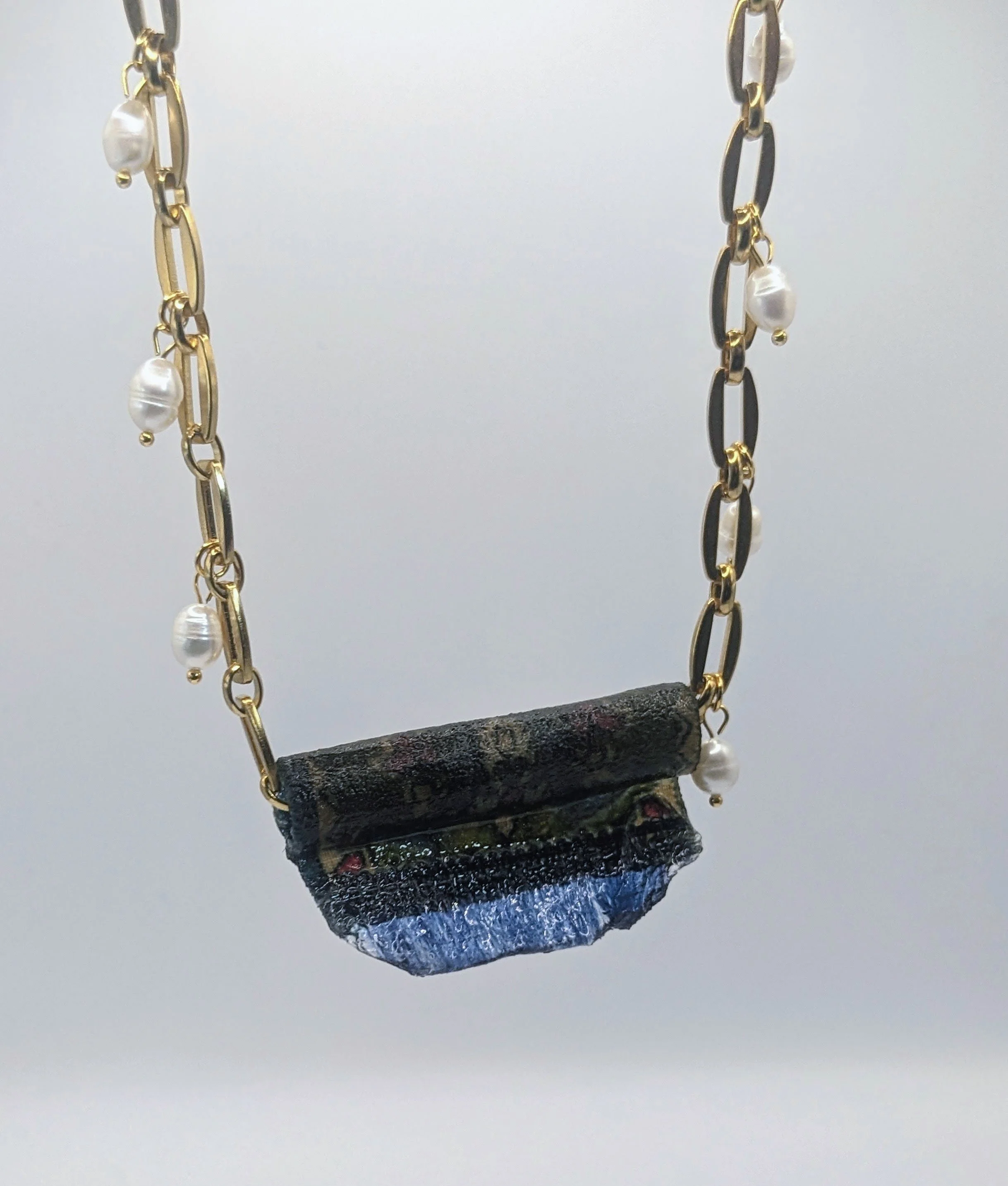 Persian Rug Necklace 4 (Woman With A Water Jug)