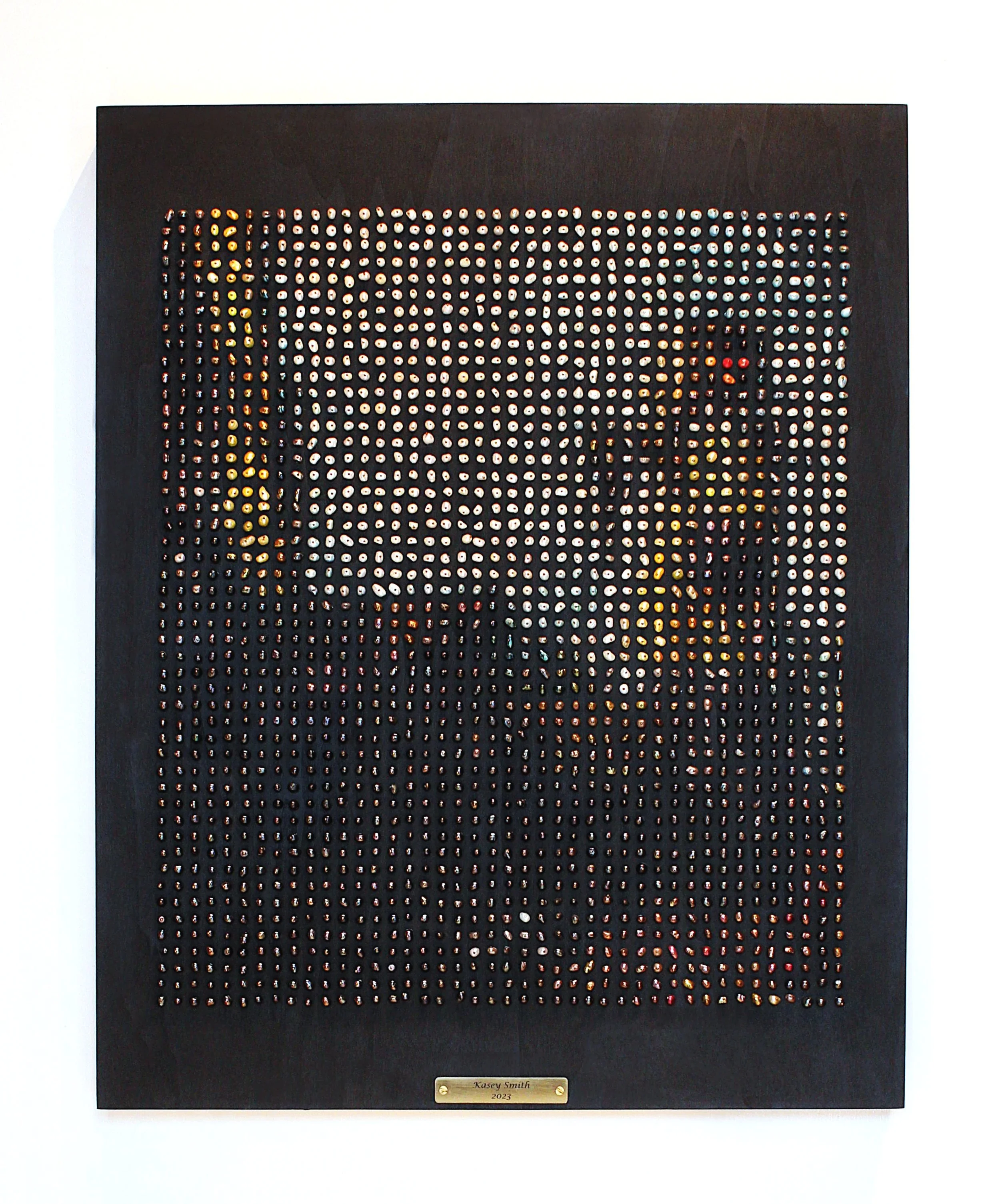 Pixelated Pearl Woman With A Pearl Necklace (Copy)