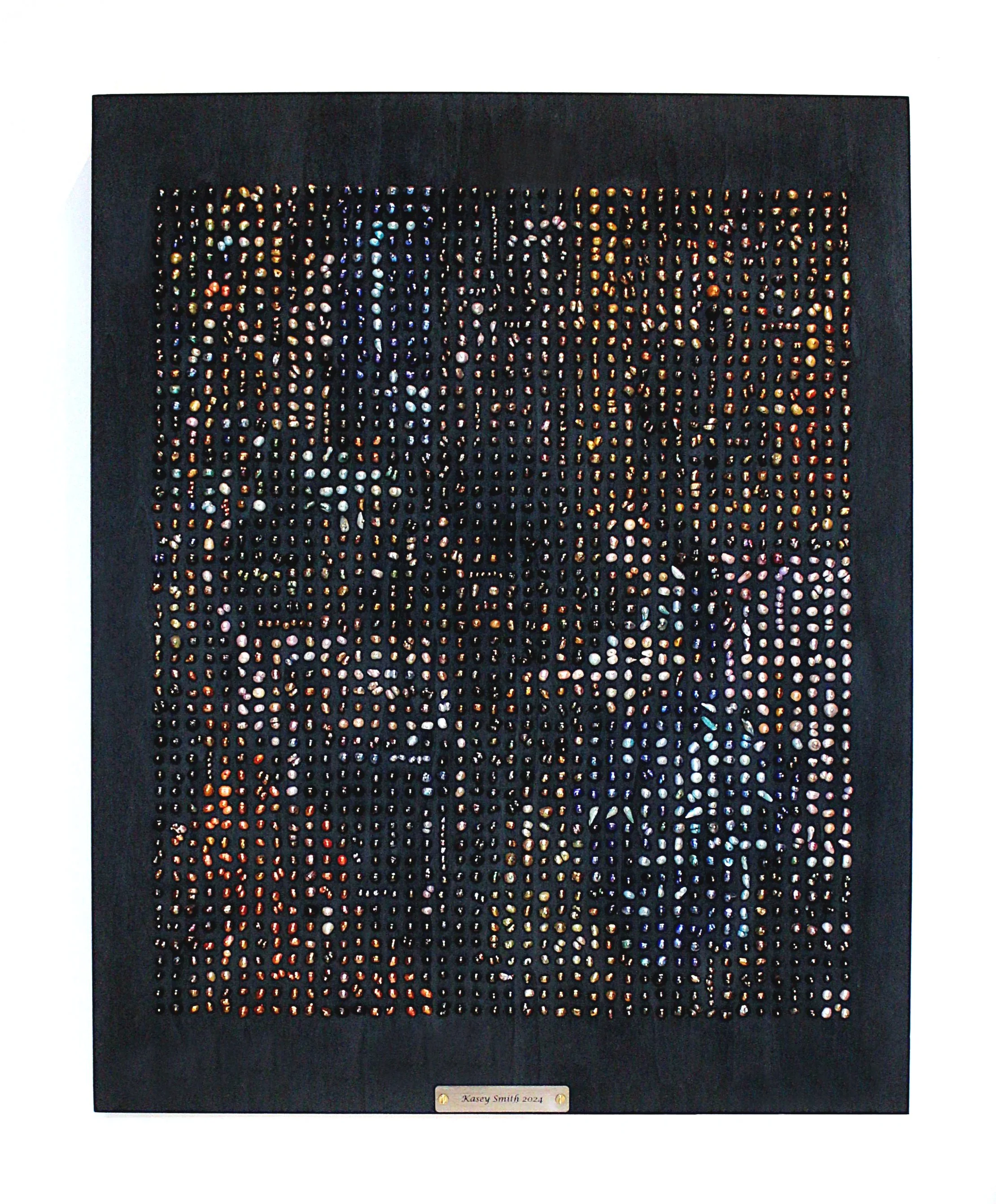 Pixelated Pearl Lady Seated At A Virginal (Copy)
