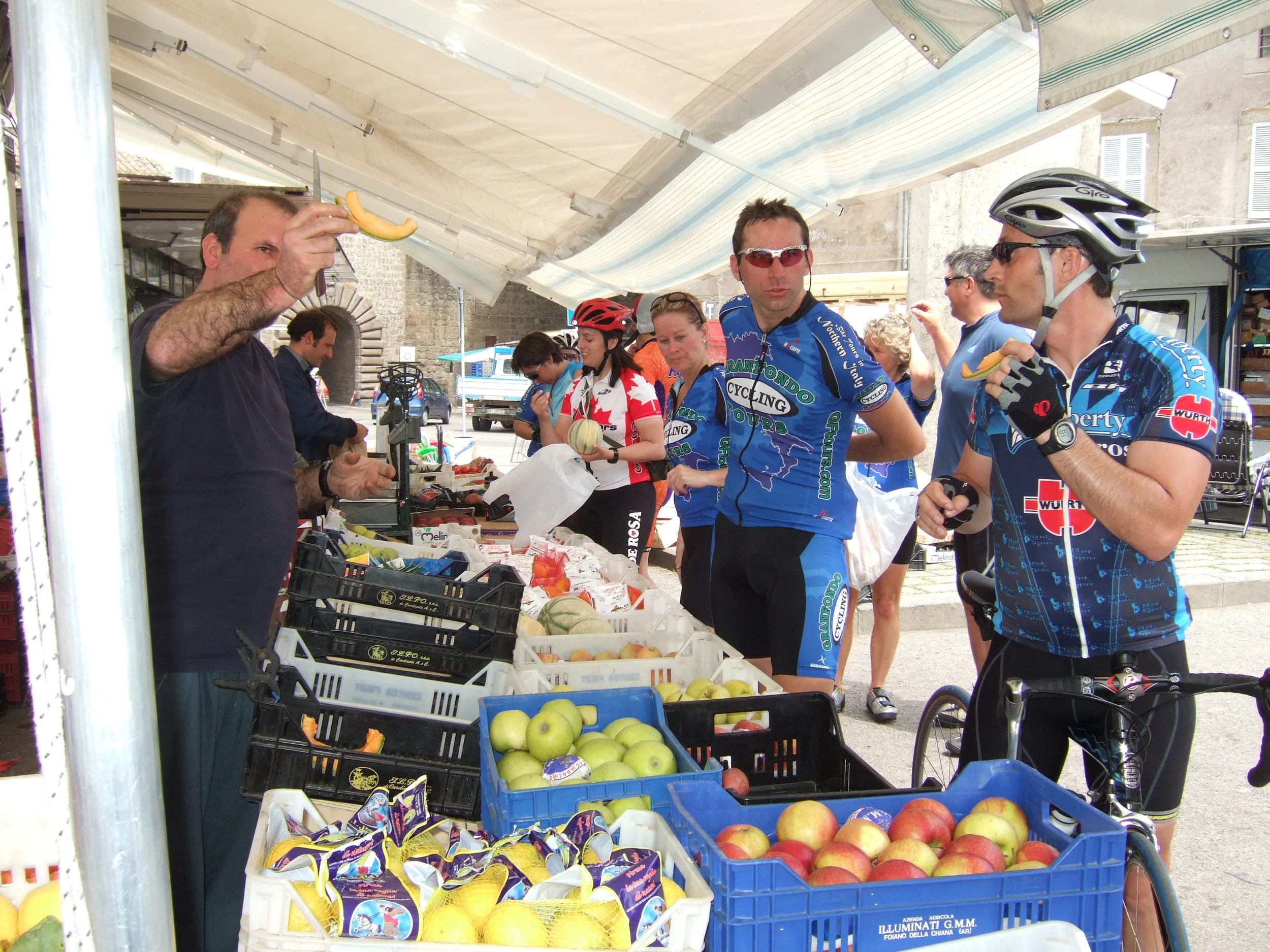 cycling through italy