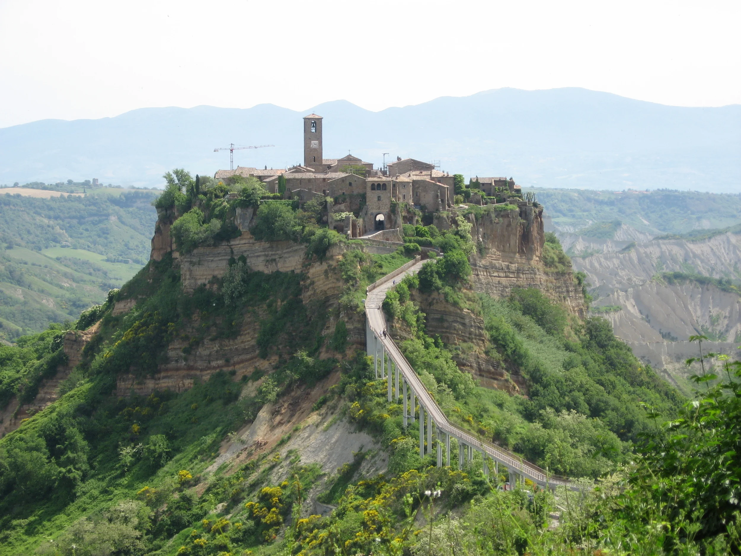 while touring italy