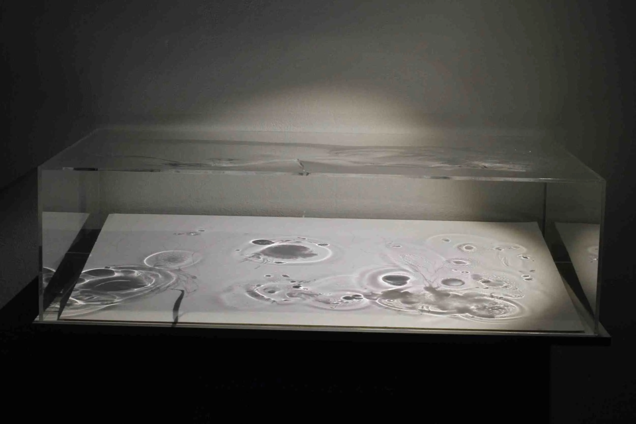   The Drawing Presents Itself , - Perspex,&nbsp;Light on paper, 2013. 