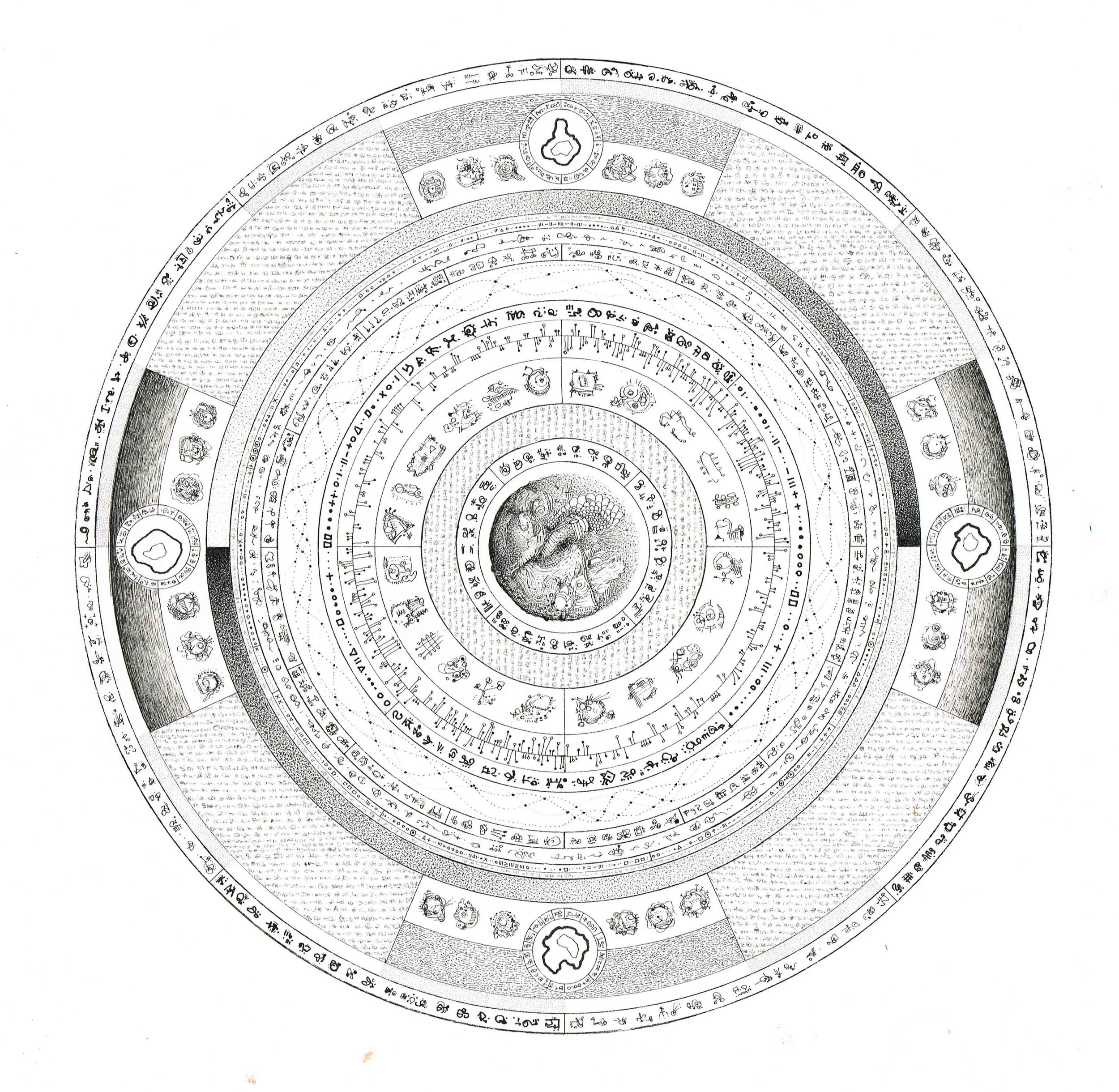   Information Chart VI  (b), Ink on paper, 30 x 30cm, 2014. 