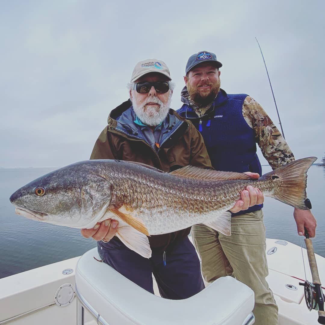 Just a couple of folks who know how to put fish, no matter the species, in the boat! Jimmy Cheers enjoying time down south with his Grandad Big Bob.