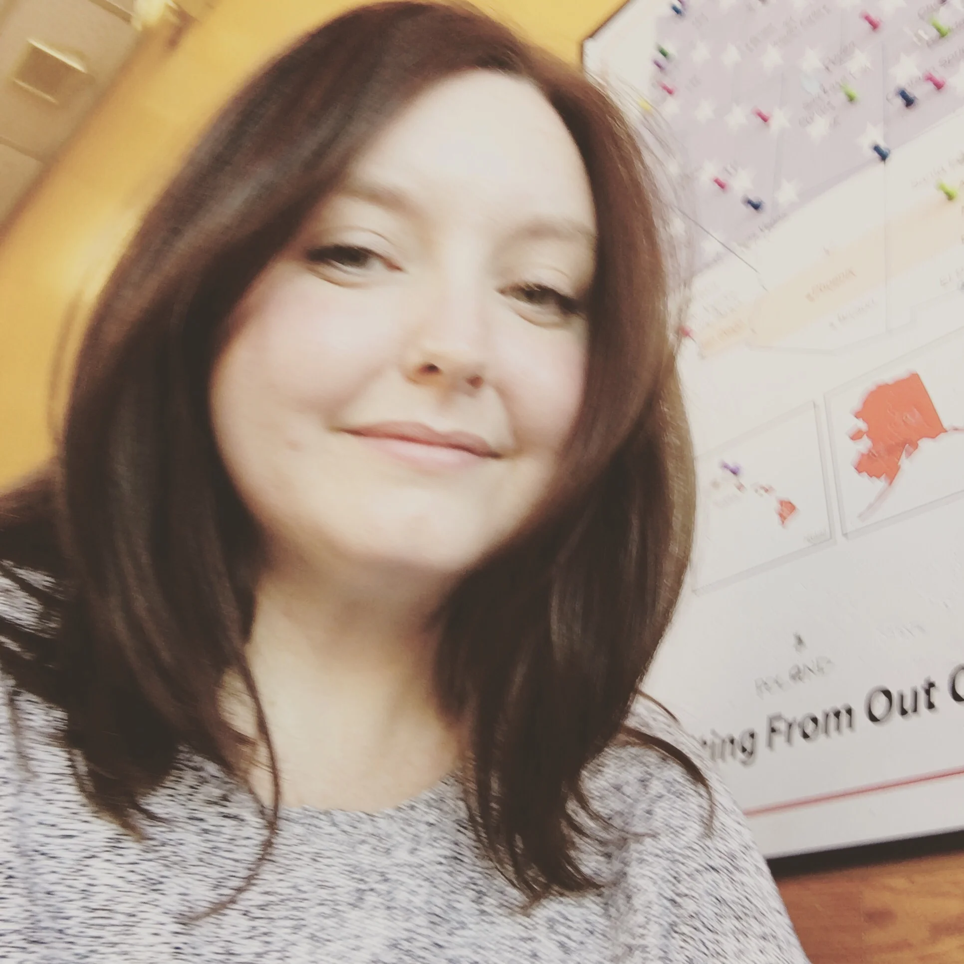 New haircut & super pale!