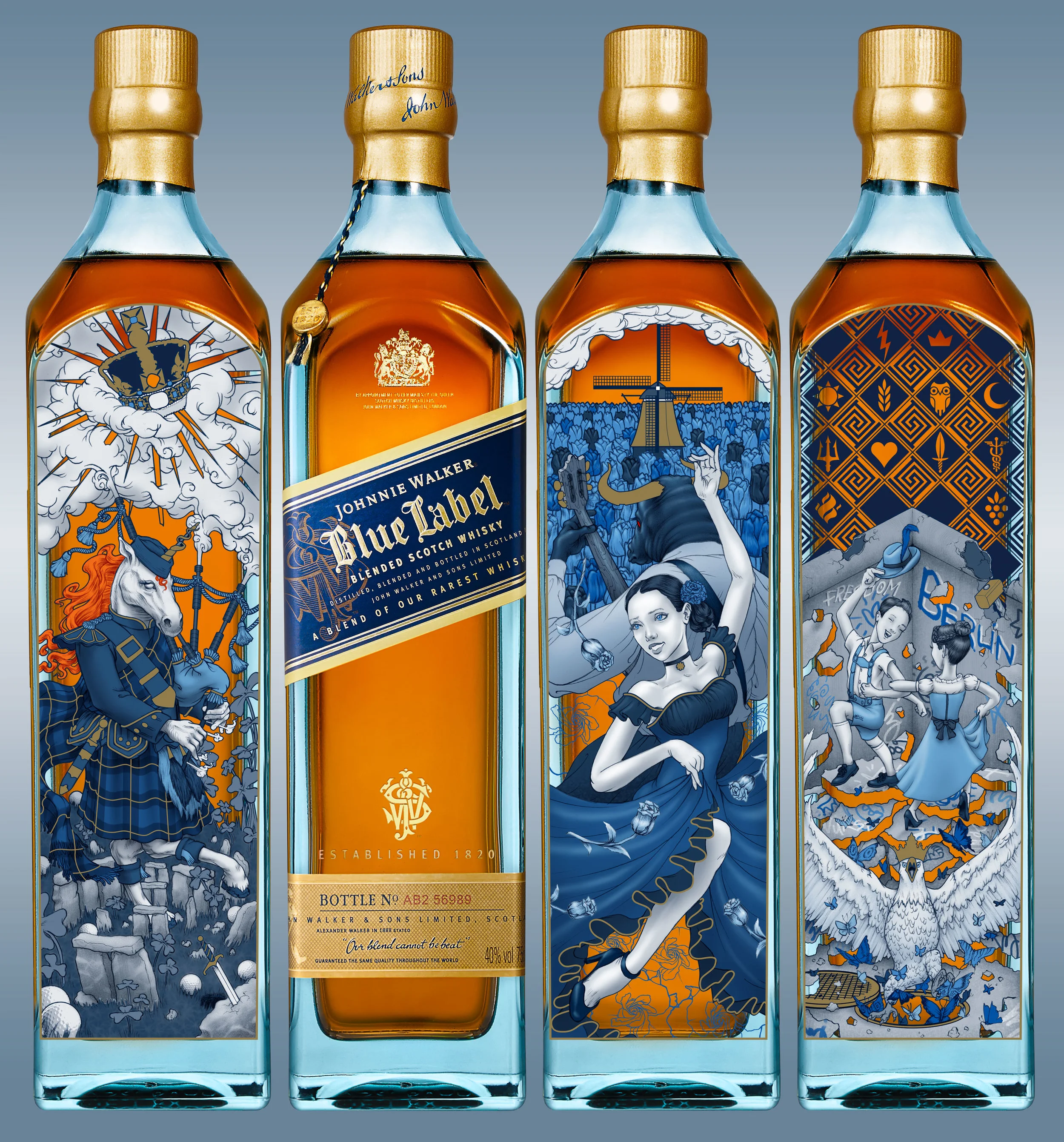 Johnnie Walker's Blue Europe (mock up)